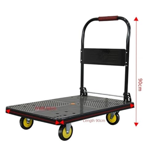 Carretilla Plataforma Plegable con Ruedas y Manija Metálica miniatura 2