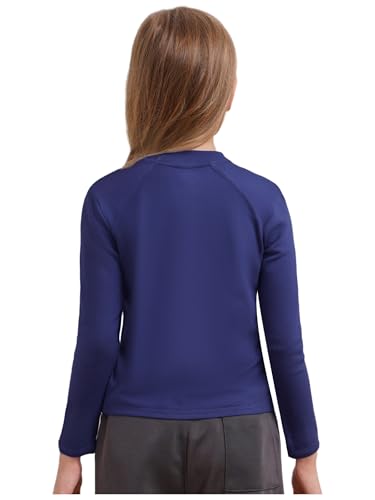 Hansber Unisex Kids Girls Breathable Sports Top Long Sleeve Undershirt for Winter Fall Spring Workout2