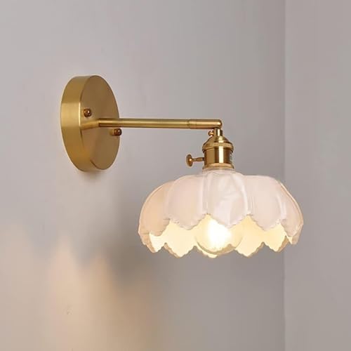 Applique murale chambre verre blanc de lait luminaire salon ZR98US