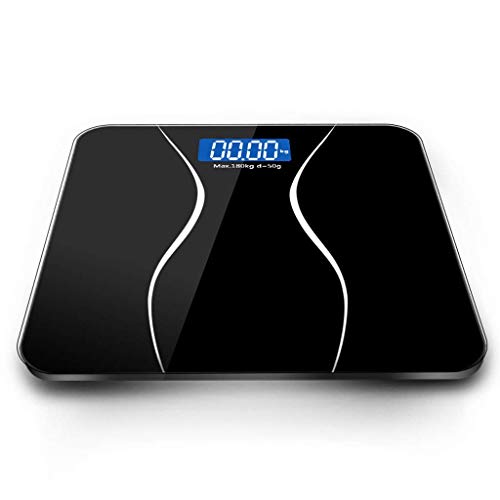 Personenwaage Mechanisch KleinElektronische Waage Smart Digital Bad Körperfettzusammensetzung Monitor mit Gewicht (Farbe: Schwarz)