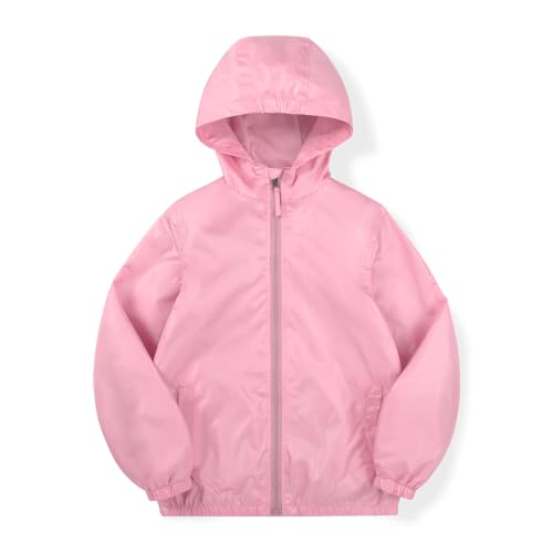 Image of SNOW DREAMS Boys Waterproof Rain Jacket Windbreaker Lightweight Coat Kids Raincoat Outerwear