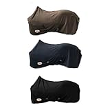 Material: 100% Polyester Marengos Abschwitzdecke mit Kreuzgurt (abnehmbar) schwarz 125cm