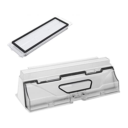 WVTVBYLKLP(売店) Xiaomiのための箱部品フィット掃除機ロボット fitロボロック S5 MAX S6馬のXV Pure、フィルターアクセサリー付きダストビンボックス 掃除機の部品