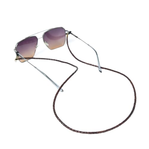 Image of GENIQUE Genuine Leather Glasses Strap, Eyeglass Chain,Eye Glasses holders around Neck, Sunglass Strap for Men
