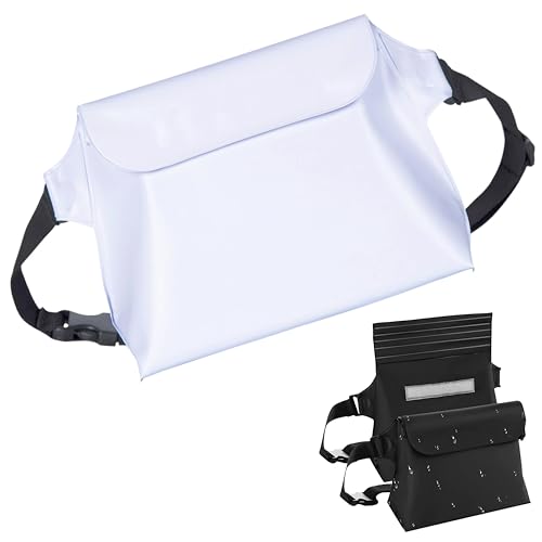 East Leaf 防水バッグ ウエストポーチ IPX8 完全防水 小物収納 スマホ収納対応 海 川 プール アウトドア ドライバッグ (ホワイト)