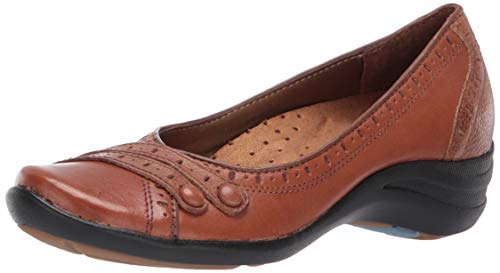 Hush Puppies womens H501735 loafers shoes, Tan Leather, 6 X-Wide US