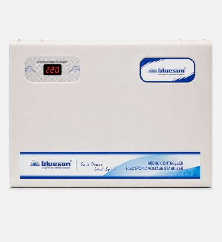 Image of 4kVA Digital Voltage Stabilizer | 170V-280V Wide Input Range | Toroidal Transformer | Microcontroller Based | Fully Automatic 230V Output | Ideal for Indian Home Appliances