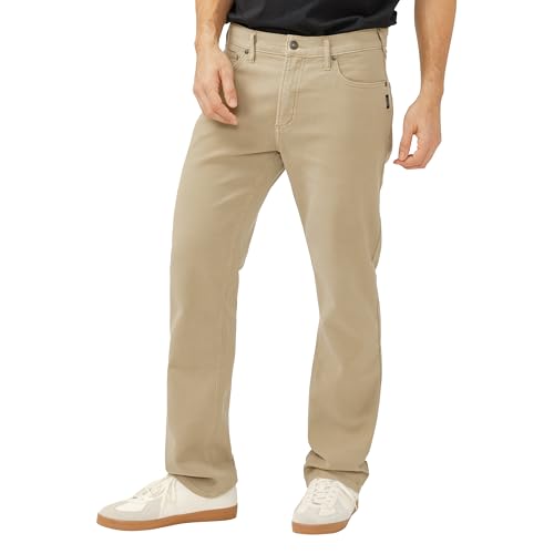 Silver Jeans Co. Men's Grayson Classic Fit Straight Leg Jeans, Knit Flex, 30W x 32L2