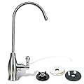 Aquaboon Drinking Water Faucet - Reverse Osmosis Water Filter Faucet - Kitchen Sink Faucets - Non-Air Gap Water Dispenser for Sink - Brushed Nickel Kitchen Faucet - Stainless Steel Kitchen Faucet