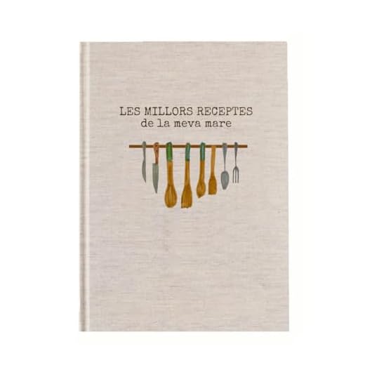 Receptari personalitzat cuina | Recetario en blanco personalizado con tu nombre | Livro de receitas | Castellano català euskara galego português