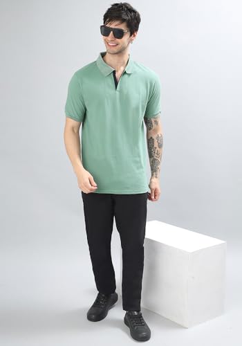 Image of Wear Your Opinion Solid Cotton Rich Polo T Shirt | Collar Tshirts | Half Sleeves | Plain-Regular Fit (Available in Plus Size)