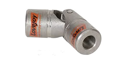 Lovejoy Size D12B Universal Joint, 1" Round Bore and 1" Round Bore, 1/4" x 1/8" Keyway with Setscrew, 2.00" Outer Diameter, 5.44" Overall Length #1