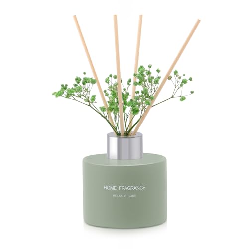 Lodeur Vill Reed Diffuser Set 406 oz120ml Vanilla Scented Diffuser with 4 Oil Diffuser Sticks Home Fragrance Essential Oil Reed Diffuser for Home Large Rooms Bathroom Shelf Decor