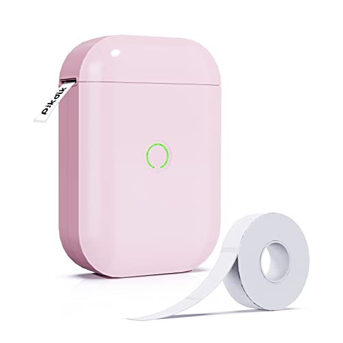 PikDik Mini Bluetooth Label Makers - D11 Pro Pink Label Maker Machine with Tape Portable Label Printer Labeler for Labeling Jars Bins Home Organizing Office