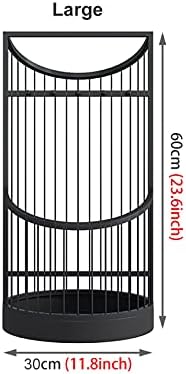 Versatile Umbrella Stand with 2 Shelves & 5 Hooks Drip Tray for Umbrellas & Toys Stylish Home & Hotel Space Saving Storage Solution