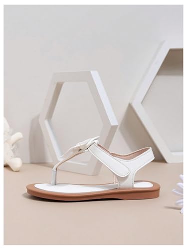 GORGLITTER Girl's Bow Thong Flat Sandals Dressy Cute Open Toe Ankle Strap Summer Vacation Sandals4