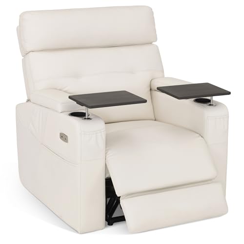 BarberPub Electric Lash Recliner Chair with Adjustable Headrest Dual Motor Spa Facial Bed for Estheticians Eyelash Extensions Nails & Beauty USB & Type-C Ports Cup Holders 9904 (Off-White)