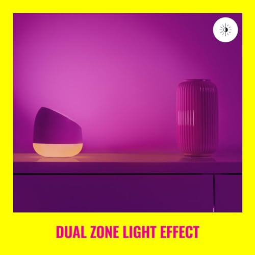 Image of WiZ Squire Table Lamp - Pack of 2 - Portable - Smart- Full-Color Light - Connects to Your Existing 2.4Ghz Wi-Fi - Control with Wiz Connected App - Works with Google Home, Alexa and Siri Shortcuts
