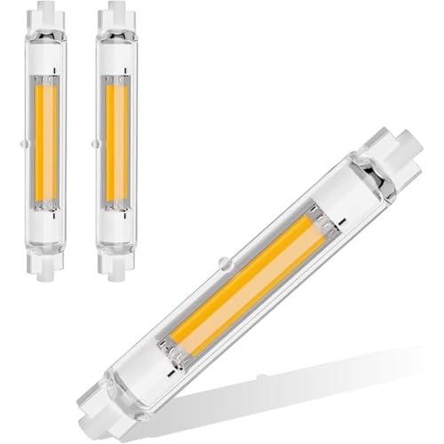 ZJZG Lampada R7S LED 118mm, Lampadina LED R7S Dimmerabile 30W 3000K Bianca Calda 3000LM, Equivalenti a 300W Lampada Alogena, Angolo 360, Nessun Sfarfallio Lampada LED, Confezione da 2