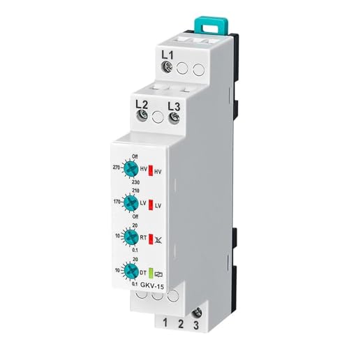 Relais de séquence GKV-15 contre la surtension triphasée 220VAC pour éviter les pannes moteurs