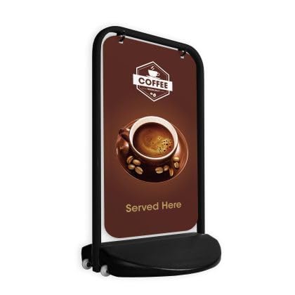 Swinger XL Sign (Panel Option) (Black) (Hardware only)