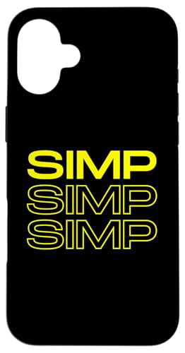 Yellow Simp Funny Dank Meme Joke Gag Gift For Gamer Simps �X�}�z�P�[�X iPhone 16 Plus �p