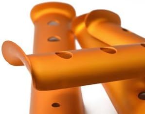 Miniatura 3 de Bluecell - 4 estacas de aluminio de color naranja para acampar en nieve y arena, tienda de campaña, barco, senderismo, mochilero, picnic, refugio,