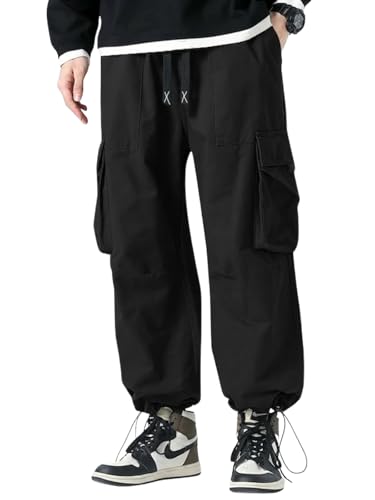 GRECIILOOKS Men Cargo for Men | Cotton Cargo Pant | Casual Drawst...