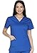 Cherokee Core Stretch by Workwear Women's V-Neck Solid Scrub Top Medium Royal