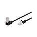 Produktbild Goobay 3 Stück Patchkabel Ethernet CAT. 5e U/UTP Winkel 90 ° schwarz 2 m