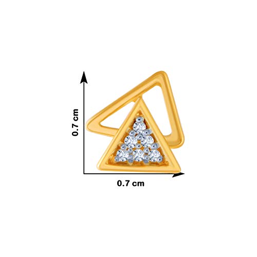 P.C. Chandra Jewellers 18k (750) Yellow Gold and Diamond Stud Earrings for Women - Image 4