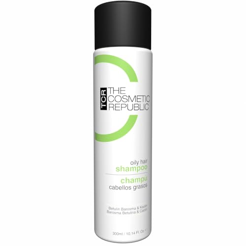 THE COSMETIC REPUBLIC - Champú Pelo Graso - Champú de Arcilla Natural sin Parabenos ni Siliconas - Gel Purificante para Cabello Graso y Fino con Vitamina B3-300ml