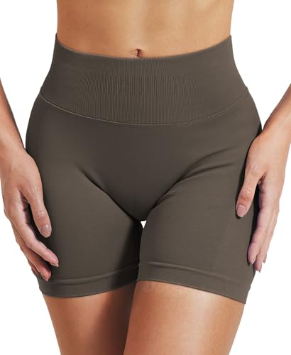Image of VOYJOY Women Workout Impact Shorts 2.5 inch / 3.6 inch / 4.5 inch / 6 inch Scrunch Butt Booty | Tummy Control, High Waisted, Bike Short, Gentle Compression, for Women