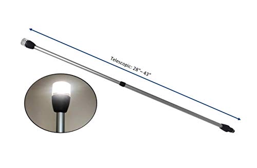 Pactrade Marine LED Boat Navigation Light 28-43in Telescoping pole