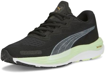 Puma Womens Velocity Nitro 2 Run 75 Running Sneakers Shoes - Black