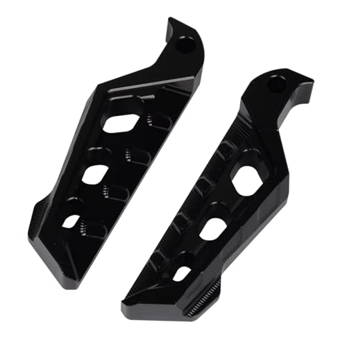 PQAWSFR Motorrad Fußrasten Kompatibel Mit Yamaha Für XT1200ZE Für XT1200Z Für Super Für Tenere 2018 2019 2020 2021 2022 2023 2024 Motorrad-Beifahrer-Fußstützenzubehör(Black)