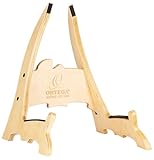 Ortega OWGS-2 - Supporto per chitarra in legno di betulla, verniciato, in confezione regalo