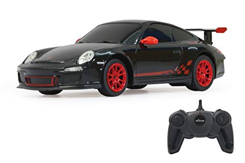 JAMARA 404095 - GT3 RS 1:24 2,4GHz - offiziell lizenziert, bis zu 1 Stunde Fahrzeit bei ca. 9 Km/h, perfekt nachgebildete Details, hochwertige Verarbeitung, schwarz