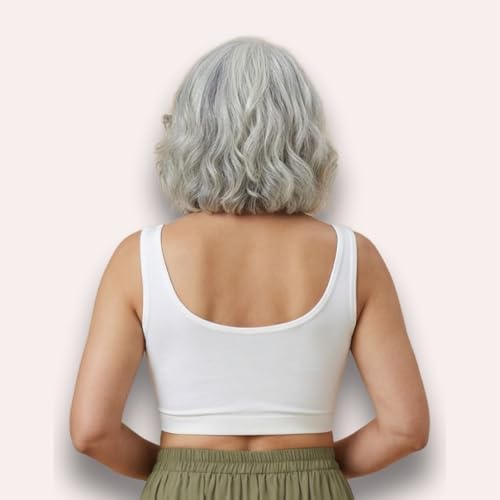 Image of ADIRA | Front Open Bra for Elderly Women | Non Padded & Non Wired | Bra for Elderly Women | Full Coverage with Front Hook | U-Back | Stretchable Cotton Fabric | Pack of 1