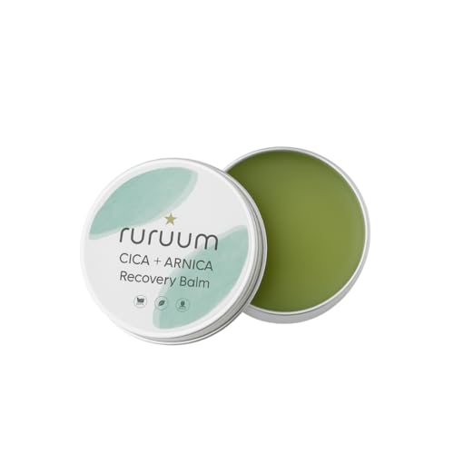 ruruum CICA アルニカ バーム リカバリー ボタニカル スティック オーガニック 無添加 ボディクリーム アルニカ ツボクサ 筋肉 スポーツ マッサージ クリーム アスリート 高濃度 肩 腰 ギフト 対応 天然由来成分 シアバター 日本製 マグネ