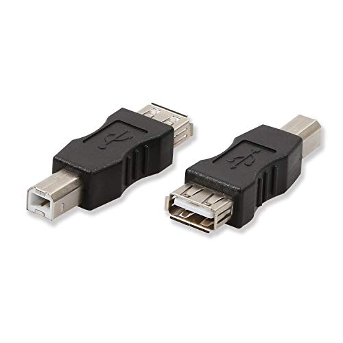 ELECTOP Adaptador USB 2.0 A Hembra a USB B Macho Pack 2 miniatura 1