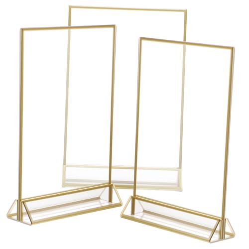 Porte-menus acrylique transparent haut de gamme pour une présentation soignée en bureau