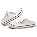 BENEKER Women's Slip On Mule Sneakers with Flip-Flop Tongue Design, Fashion Slip On Shoes, Casual Non-Slip Tennis Shoes Backless Loafers for Women White 10