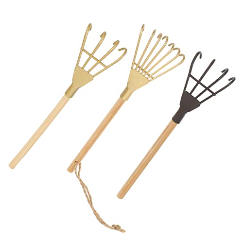 Set de 3 mini rastrillos de jardinería GANAZONO miniatura 1