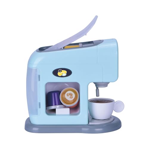 TACHAN - Cafetera de cápsulas de Juguete - con Luces y Sonidos - Dispensador Funcional, Efecto Goteo y vaporizador (CPA Toy Group 782T01004)