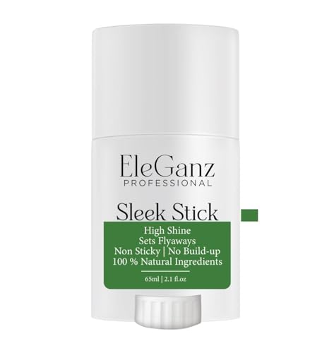 Eleganz Sleek Stick | Hair Wax Stick | High Shine | Sets Flyaways | Non Sticky | No Build-up | 100% Natural Ingredients | 65 ml