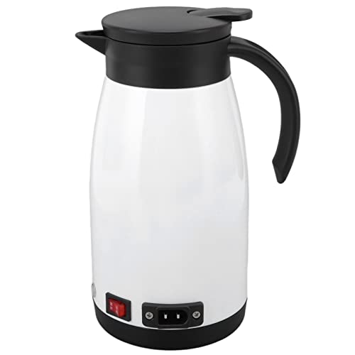 Hervidor de coche de calentamiento rápido de 12 V y 24 V, hervidor de viaje de ebullición rápida, hervidor de agua eléctrico de acero inoxidable 304 de grado alimenticio, taza