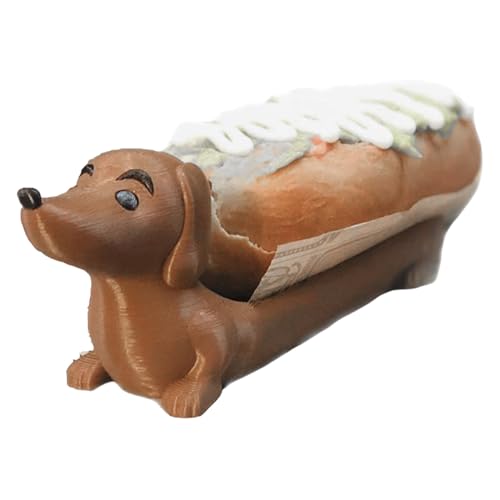 Dachshund Tablett, 6x2x3cm Dachshund -Förmiges Hot Dog Dish Tablett, Dackel -Servierschale, Lustiger Snackhalter, Dackel Teller, Hot Dog Halter Für Zuhause, Familienversammlungen, Partys, Restaurants