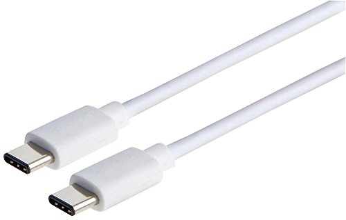 Pro Signal PSG91490 USB 2.0 Type-C to USB Type-C Cable, 1 m, White, 1m