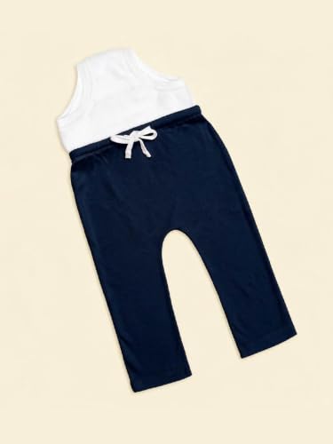 Image of superbottoms Diaper Pants | Cotton Baby Cotton Pants with Attached Padded Underwear | Ideal for Diaper-Free Time, Outings & Potty Training | Unisex | Soft Fit